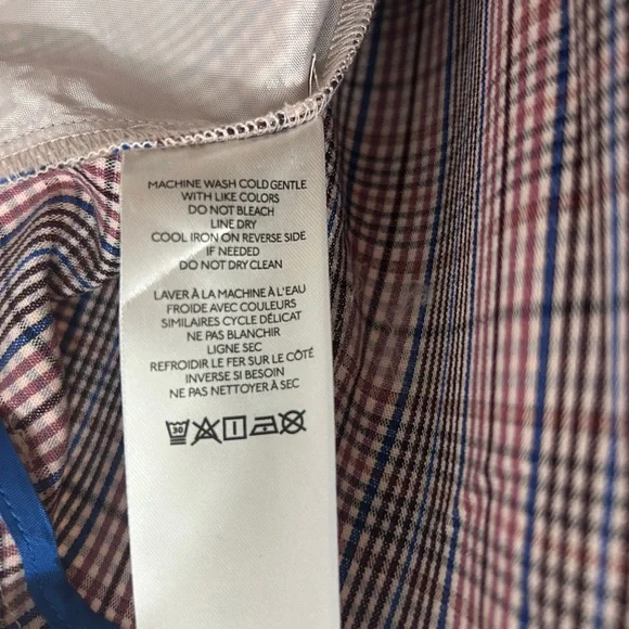 NWT Avery Pleated Wide-Leg Trousers by Maeve: Plaid Edition from Anthropologie - Picture 7 of 11